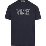 Valentino Blå Overdele Valentino Men's VLTN Embroidery T-Shirt Navy 40/Regular