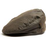 Grøn - Lærred Tilbehør Barbour Lifestyle Waxed Flat Cap Olive