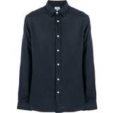 Woolrich Overdele Woolrich Linen Shirt Herr, XL, MELTON BLUE