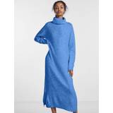 Blå - Lange kjoler - Polyester Pieces Pcjuliana Knitted Dress