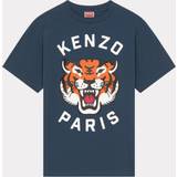 Kenzo XXS Overdele Kenzo Lucky Tiger' Oversized Genderless T-shirt Dark Blue Unisex