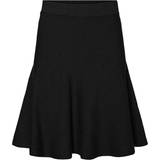 Vero Moda Dame Nederdele Vero Moda Nancy Knit Skirt - Black
