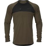 12 - Grøn - Jersey Tøj Härkila Heat L/S T-shirt - Willow Green/Black