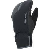 Sealskinz Elastan/Lycra/Spandex Tøj Sealskinz Barwick Cycle Split Finger Glove - Black/Grey