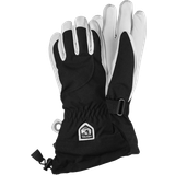 32 - Skind Tøj Hestra Heli Female 5-finger Ski Gloves - Black/Off-White