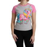 Moschino Dame Overdele Moschino Gray and pink Cotton T-shirt My Little Pony Top IT44