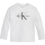 Calvin Klein Overdele Børnetøj Calvin Klein Newborn Long Sleeve T-shirt WHITE 0-3M