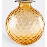 Venini Oval Brugskunst Venini Monofiore Amber Vase 20.5cm
