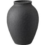 Knabstrup Ceramic Black Vase 12.5cm
