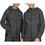 170 - Lynlås Overdele Nike Kid's Sportswear Tech Fleece Winterized Full Zip Hoodie - Black/Light Smoke Grey/Black