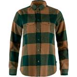Dame - Grøn - Uld Skjorter Fjällräven Canada Shirt W Deep Patina-Buckwheat Brown