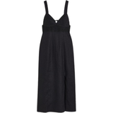32 - Dame - Åben ryg Kjoler H&M Broderie Anglaise Linen Dress - Black