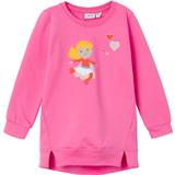 One Size Sweatshirts Name It Sweatshirt NmfLiva Pink Cosmos år 104 Sweatshirt