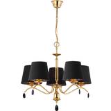 Licht-Erlebnisse Decorative Brass/Black Pendel 74cm