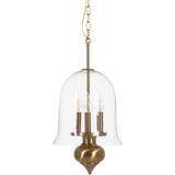 Guld - Krystal Lamper BigBuy Home Loftslampe Gylden Krystal Pendel 33cm