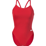 32 - Åben ryg Tøj Arena Team Challenge Swimsuit - Red/White