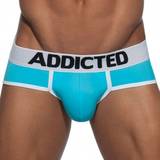 Elastan/Lycra/Spandex - Hvid Badebukser Addicted Swimderwear Push Up Brief Turquoise White