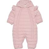 Fixoni Piger Overtøj Fixoni Baby Quilted Snow Overall - Misty Rose