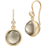 Julie Sandlau Kubisk Zirkon Smykker Julie Sandlau Prime Earrings - Gold/Brown/Transparent