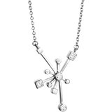 Efva Attling Kaboom & Stars Necklace - White Gold/Diamonds