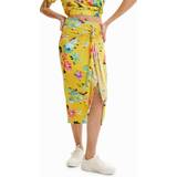 Desigual Dame Nederdele Desigual Women's FAL_Garden 8000 Skirt, Yellow