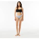Lacoste Dame Undertøj Lacoste 3-Pack Thongs Black White Grey Chine