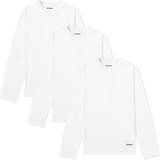 Jil Sander Herre Overdele Jil Sander Three-Pack White Long Sleeve T-Shirts WHITE