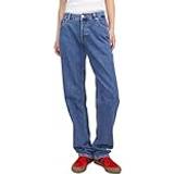 Jack & Jones Dame - W25 Jeans Jack & Jones dam JXSEOUL raka LW jeans R3058 DNM jeansbyxor, blå denim, 27 W/32 l, Blue Denim, 32L