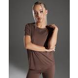 48 - Dame - Elastan/Lycra/Spandex T-shirts & Toppe Nike Training One Short Sleeve T-Shirt, Brown
