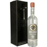 Beluga Øl & Spiritus Beluga Gold Line Leather 1ltr Vodka med gaveæske 40%