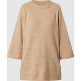 Soyaconcept Dame Sweatere Soyaconcept Pullover mit Woll-Anteil in Sand meliert, Größe