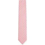 Pink - Silke Tilbehør BOSS Silk-blend tie with jacquard pattern