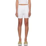 Alexander Wang Cold Shoulder Tøj Alexander Wang White Relaxed-Fit Shorts White