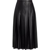 Polyuretan - XXS Nederdele Veronica Beard Women's Herson Faux Leather Midi-Skirt Black Black