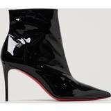 35 - Lak Støvler Christian Louboutin Flat Ankle Boots Woman colour Black Black