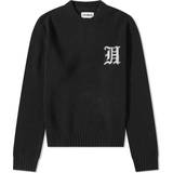 48 - Nylon - XS Overdele Han Kjobenhavn Black Intarsia Sweater BLACK IT