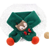 Grøn Halstørklæder Shein 1 Children's Scarf New Autumn And Winter Christmas Plush Warm Imitation Rabbit Fur Cute Baby Scarf Boys And Girls Scarf