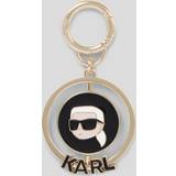 Nøgleringe Karl Lagerfeld K/ikonik Rotierender Schlüsselanhänger Mit Scheibe, Frau, Gold, X00 X00