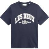 Les Deux T-shirts Les Deux University T-shirt, Dark Navy/Light Ivory