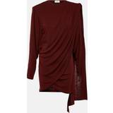 Kort - XXS Kjoler Saint Laurent Draped wool minidress red