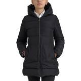 42 - One Size Overtøj Dolce & Gabbana Black Polyester Hooded Blouson Full Zip Jacket IT42