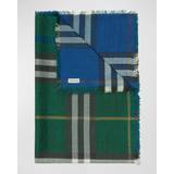 Grøn - Ternede Tilbehør Burberry Check motif wool scarf GREEN