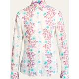 Etro Dame Skjorter Etro Floral Cotton Button-Front Shirt