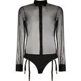 26 - Dame - Polyamid Bælter Maison Close Madame Rêve shirt bodysuit women Polyamide/Polyester/Spandex/Elastane Black