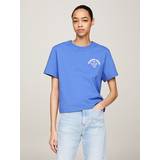 Bomuld - Empire Overdele Tommy Hilfiger Retro Logo Boxy Fit T-Shirt EMPIRE BLUE