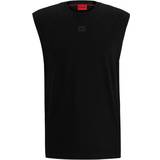 48 - Jersey Overdele Hugo Sleeveless T-shirt in cotton jersey with detail