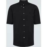 Alexander McQueen Asymmetriske Tøj Alexander McQueen Cotton-blend poplin shirt black