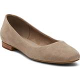 Toms Ballerinasko Toms Women's Briella Taupe Suede Flat Shoes Brown/Natural