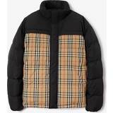 48 - Lærred - Ternede Tøj Burberry Beige & Black Vintage Check Reversible Down Jacket ARCHIVE BEIGE IP CHK