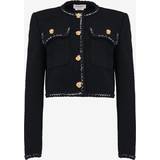 Alexander McQueen Dame Jakker Alexander McQueen Wool-blend tweed jacket black